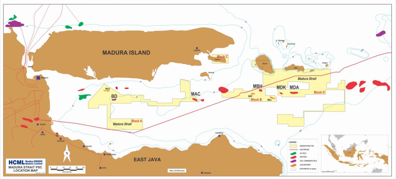 Husky-CNOOC Siap Produksi Gas Lapangan MAC Di Selat Madura